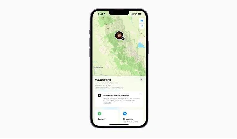 东山苹果14维修分享iPhone14系列中 FindMy功能通过卫星分享位置方法教程 